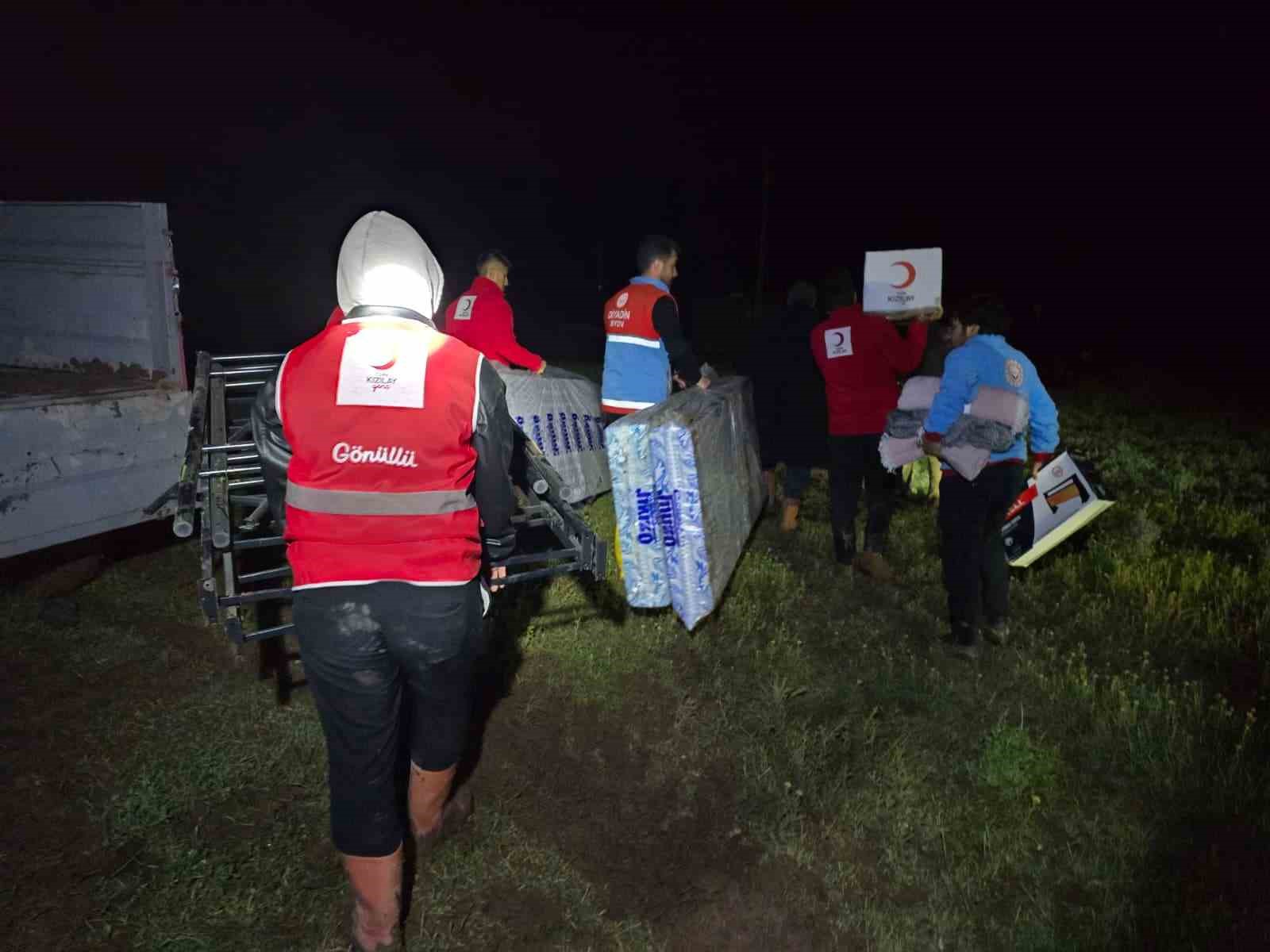 Diyadin’de sel mağdurlarına destek seferberliği