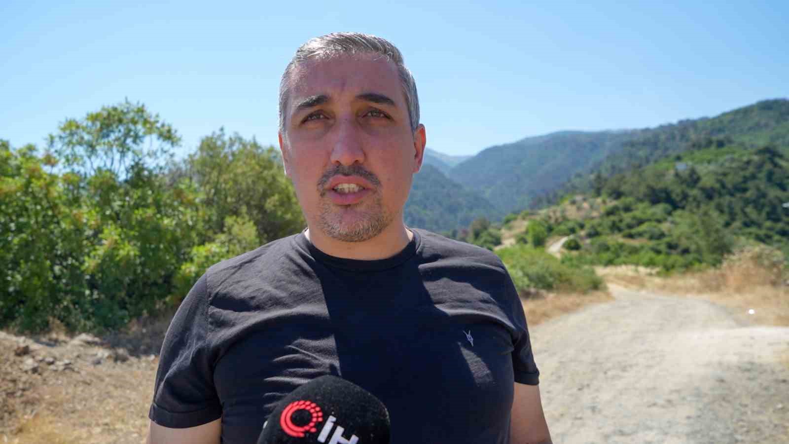 Yangına geçit yok: Muhtardan havadan devriye