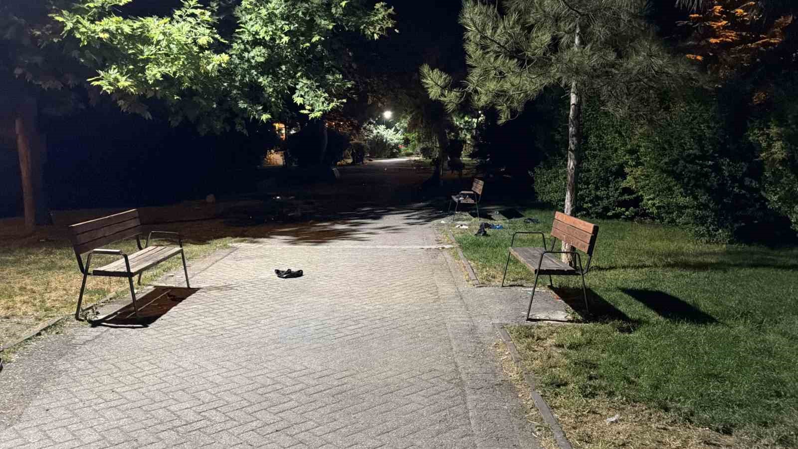 Eskişehir’de parkta alkol alan şahıslar arasında kavga
