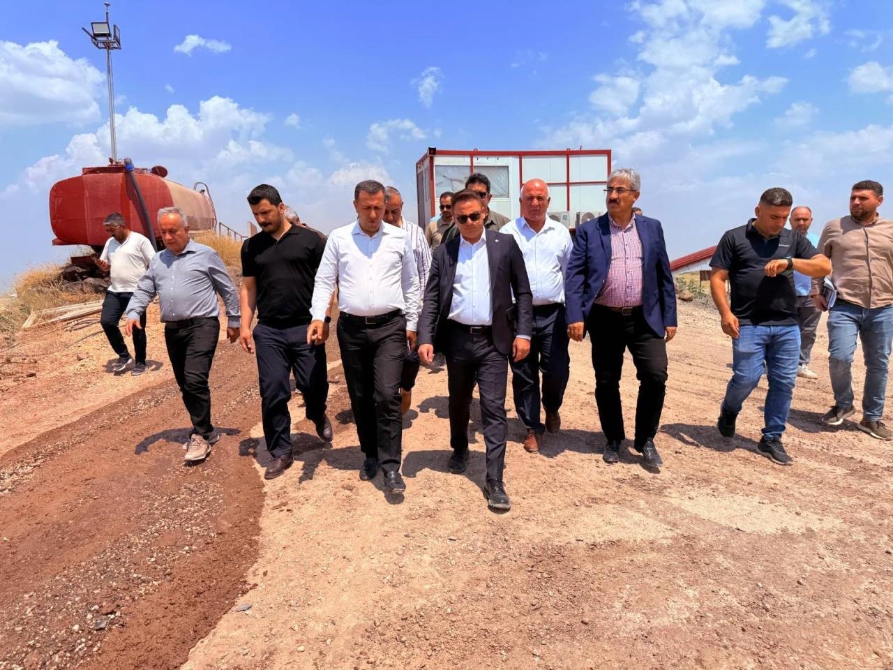 İdil’deki şantiye ve konkasör tesisinde inceleme