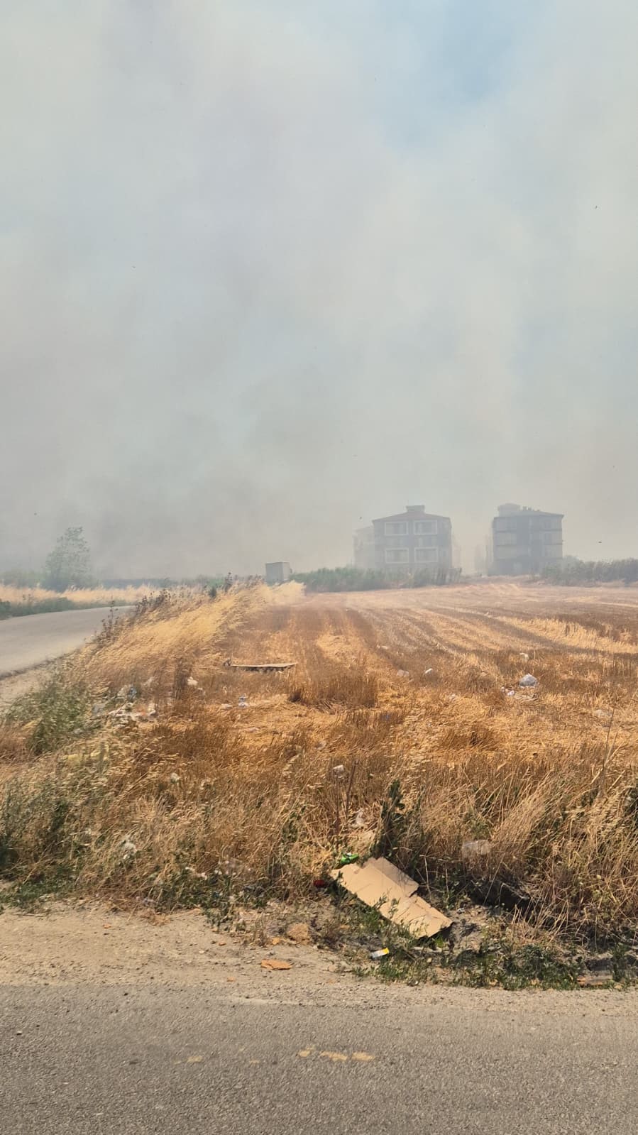 Silivri’de korkutan tarla yangını: Polis vatandaşları uyardı