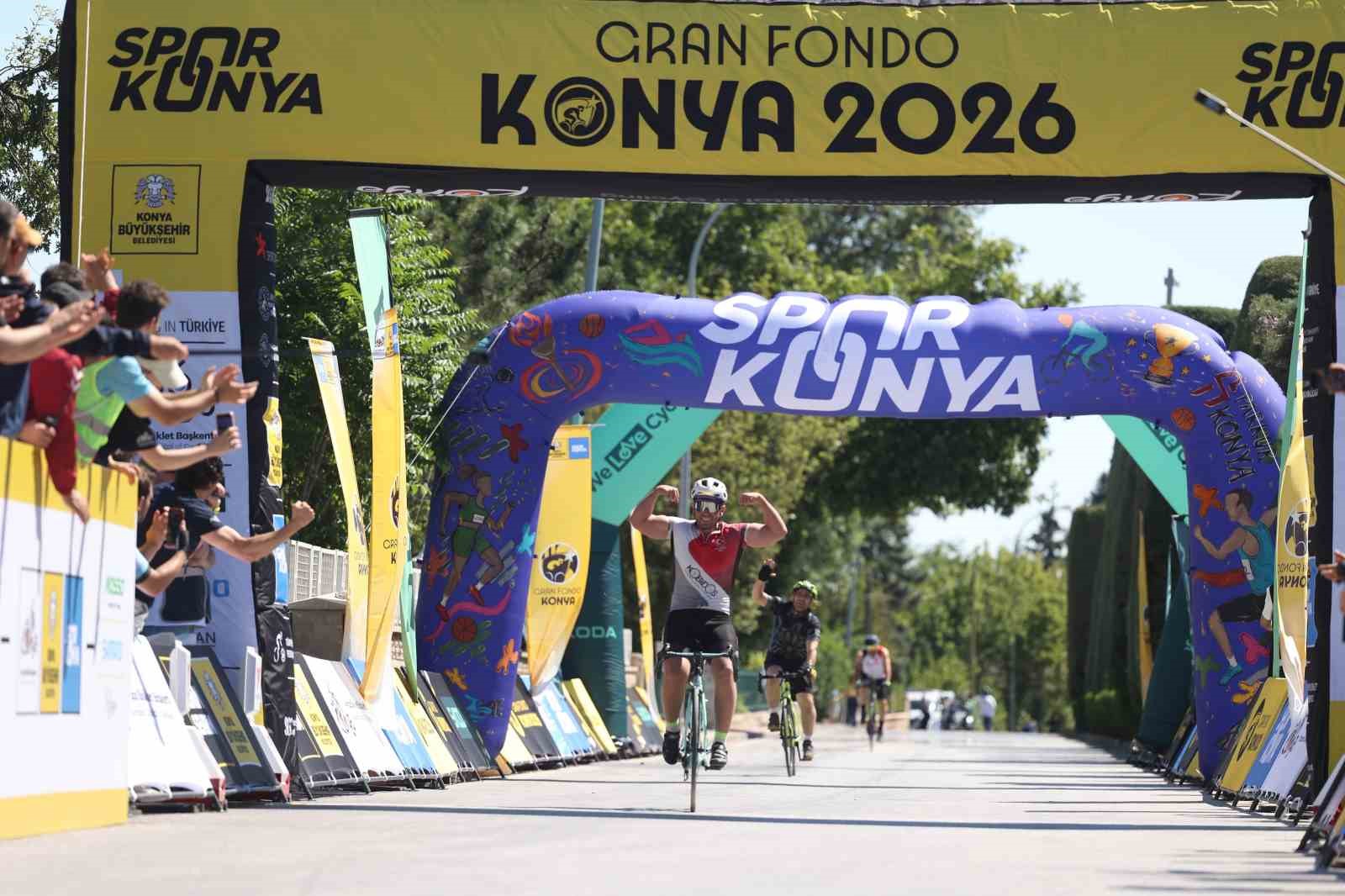 Avrupa bisiklet başkenti Konya’da Granfondo bisiklet yol yarışı heyecanı yaşandı
