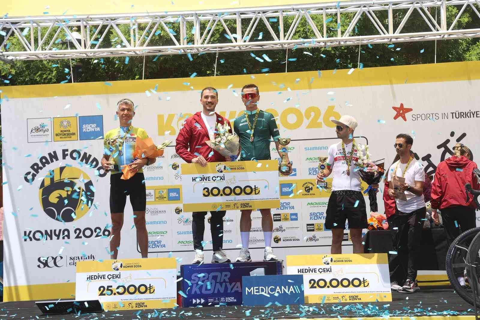 Avrupa bisiklet başkenti Konya’da Granfondo bisiklet yol yarışı heyecanı yaşandı