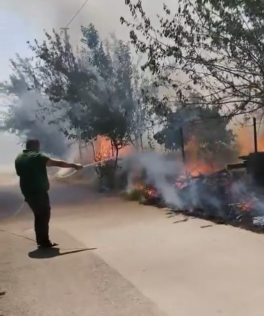 Karadağ Ormanlık alanda çıkan yangın korkuttu