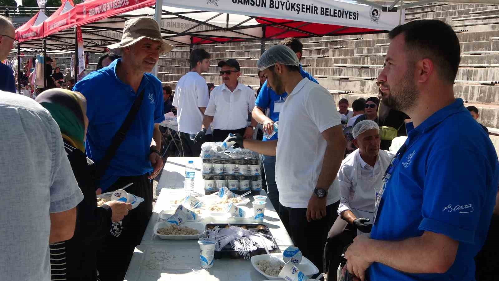Samsun’da 22. Etli Kazan Pilavı Günü düzenlendi