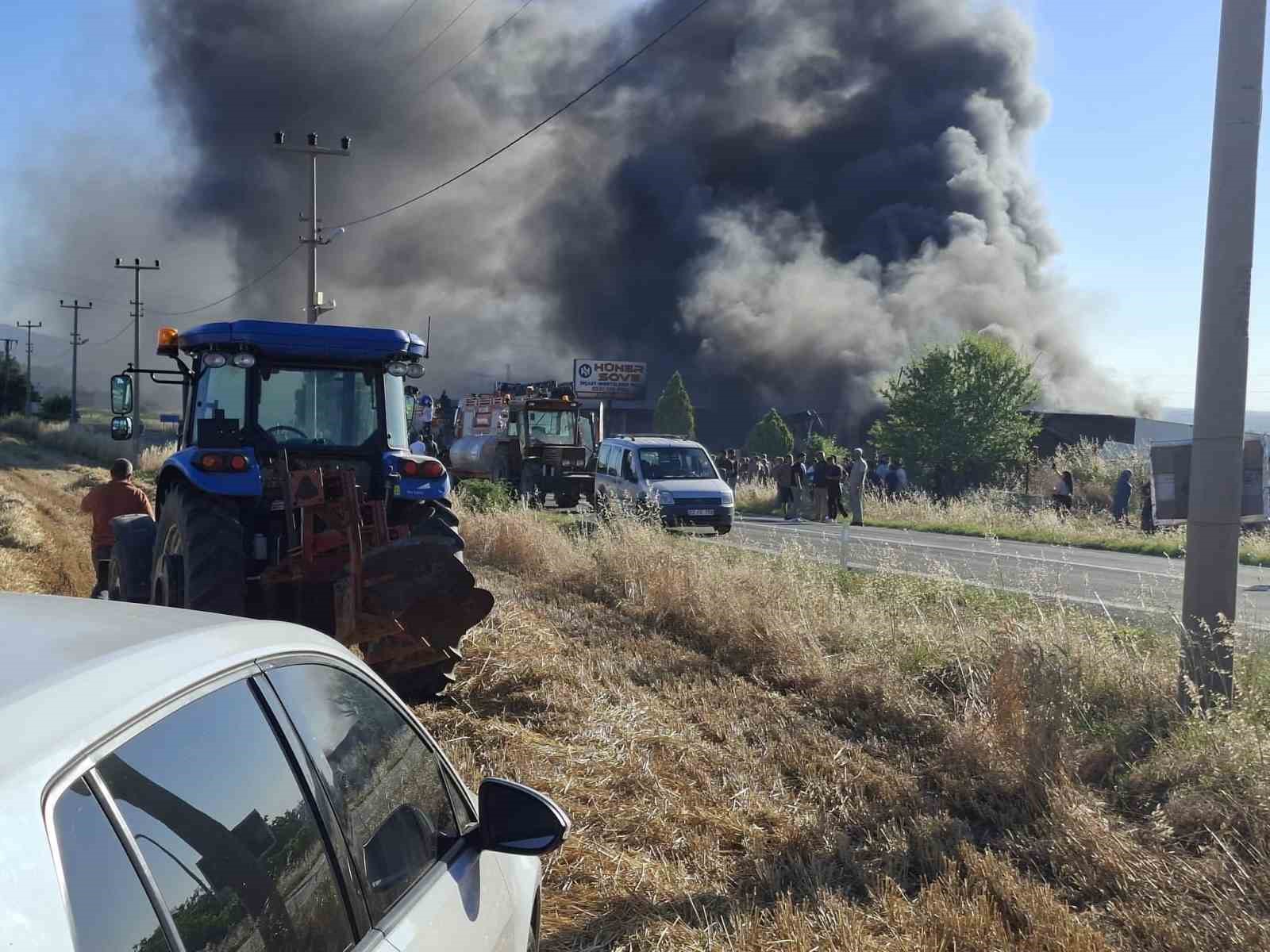 Edirne’de iş yerinde korkutan yangın