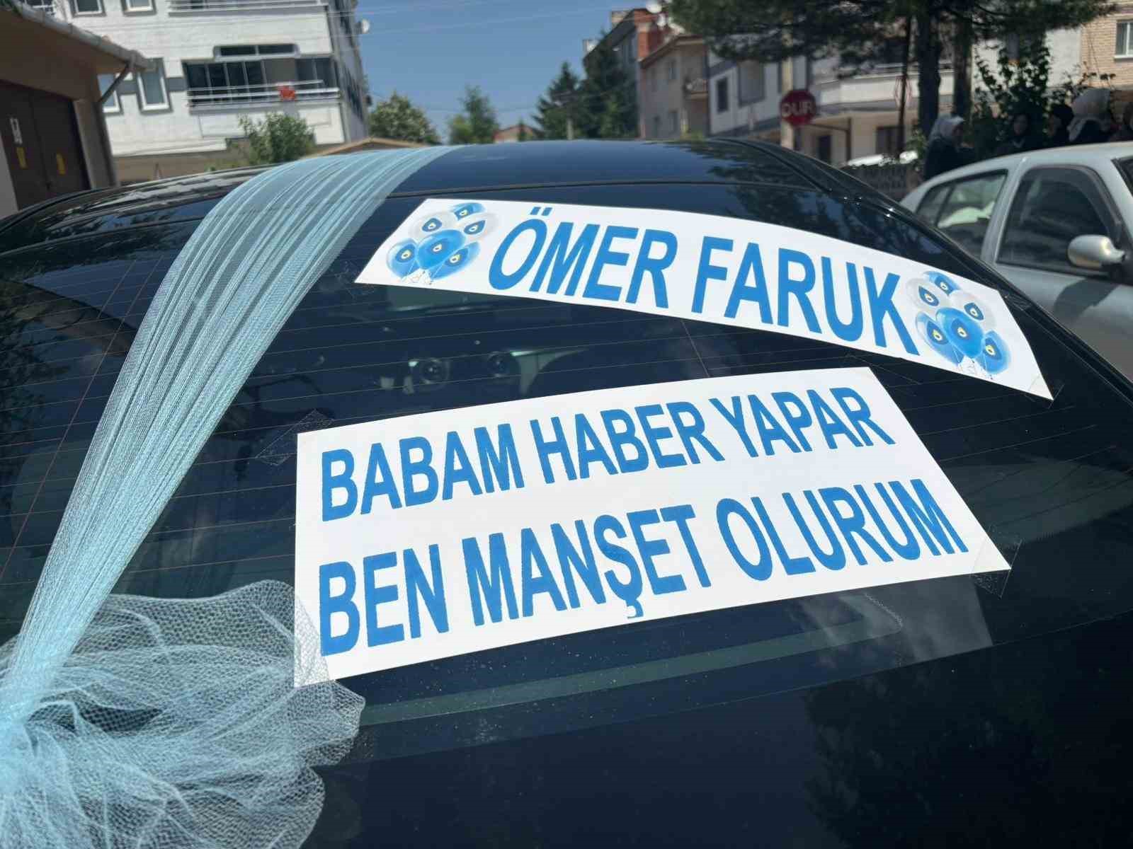 Medya camiasını buluşturan düğünde esprili gönderme