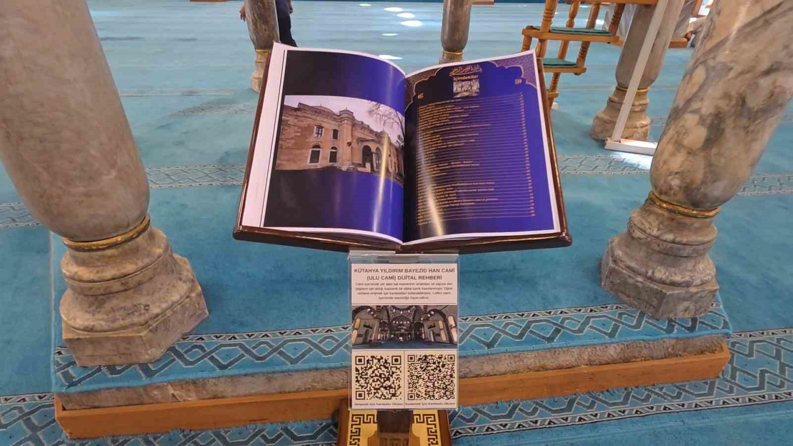 Kütahya Ulu Camii’nde karekod destekli dijital rehber dönemi başladı