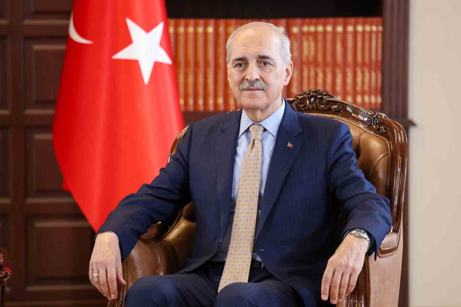 TBMM Başkanı Kurtulmuş, Letonya Parlamentosu Başkanı Mieria ile görüştü
