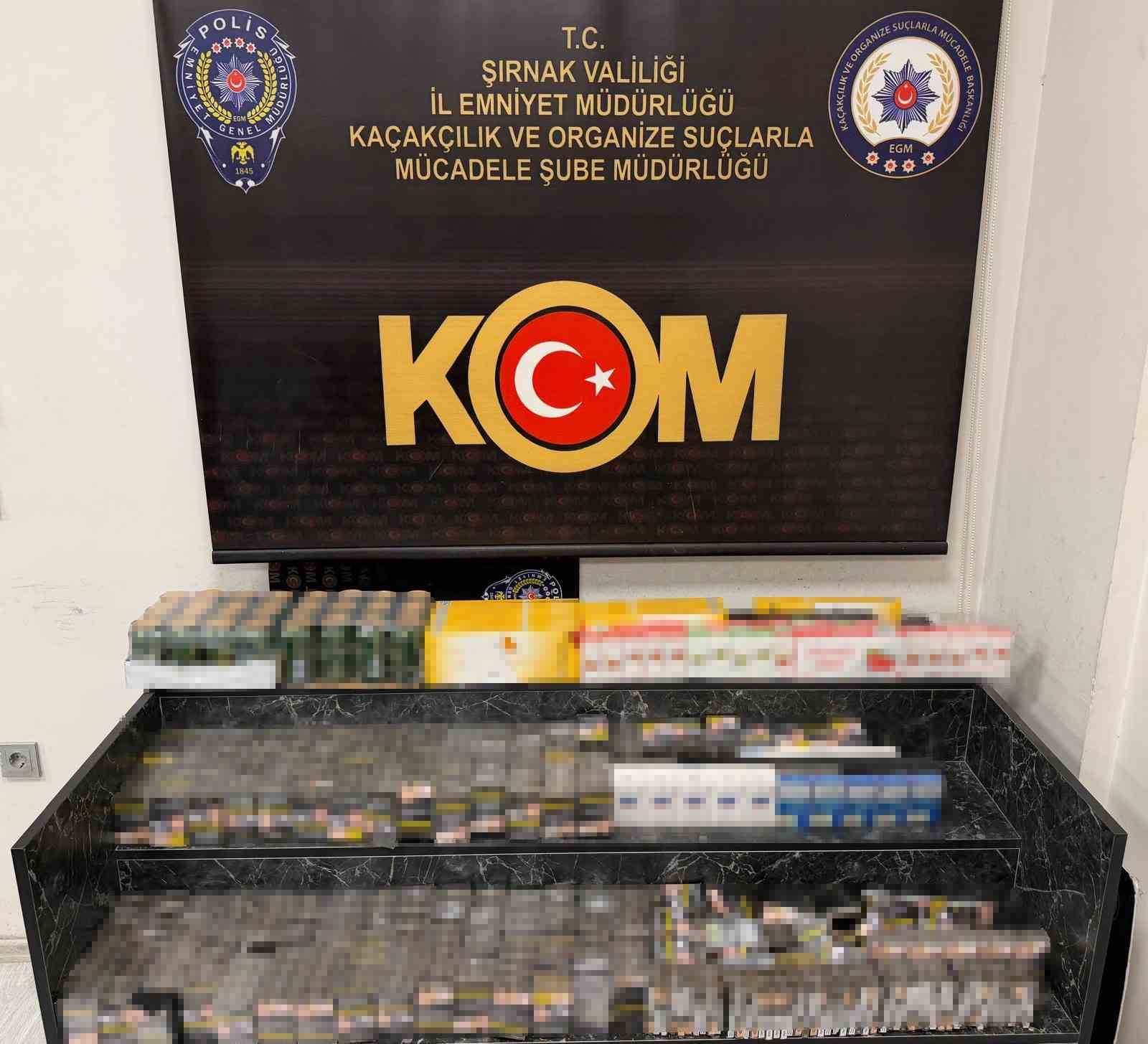 Şırnak’ta asayiş, narkotik ve kaçakçılık operasyonu: 1 tutuklama