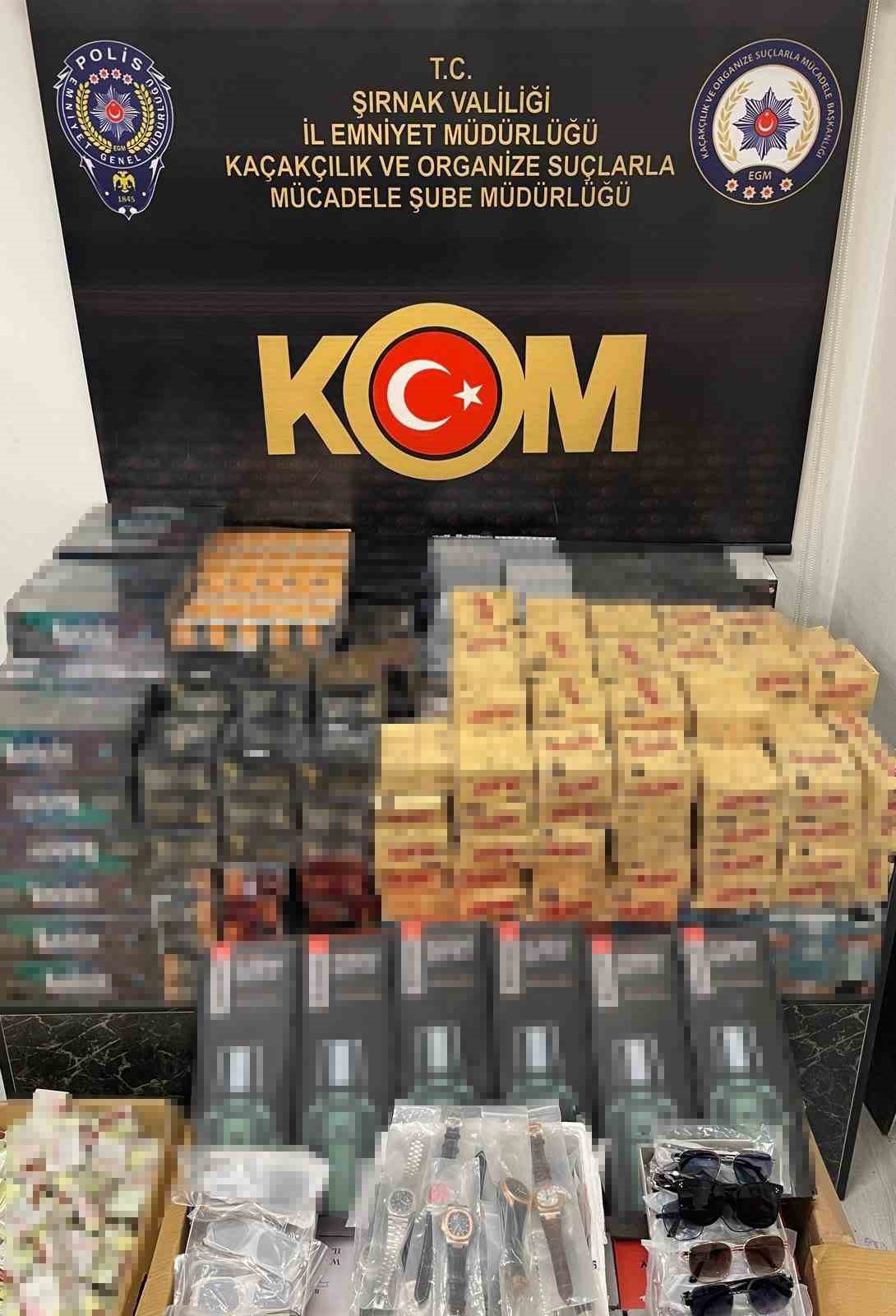 Şırnak’ta asayiş, narkotik ve kaçakçılık operasyonu: 1 tutuklama