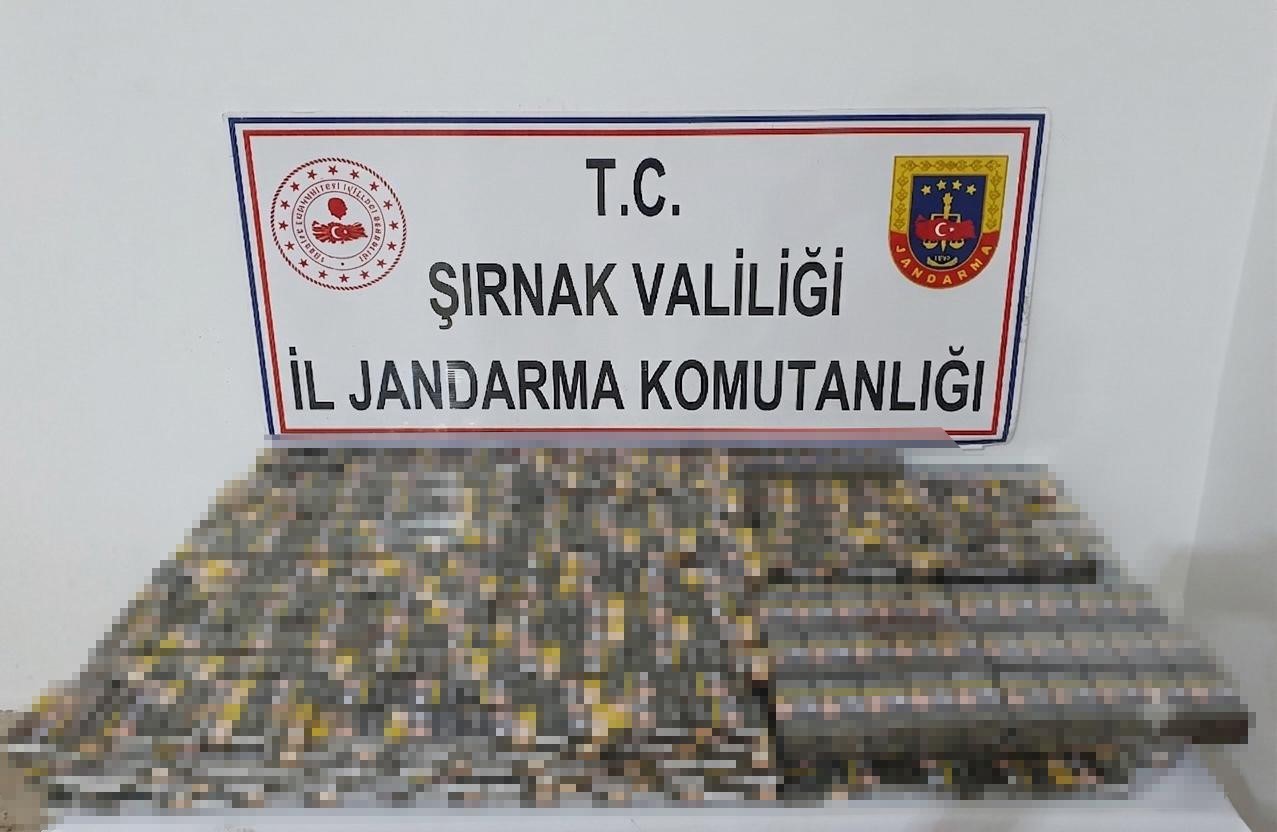 Şırnak’ta jandarma ekipleri 18 milyon 764 bin liralık kaçak malzeme ele geçirildi