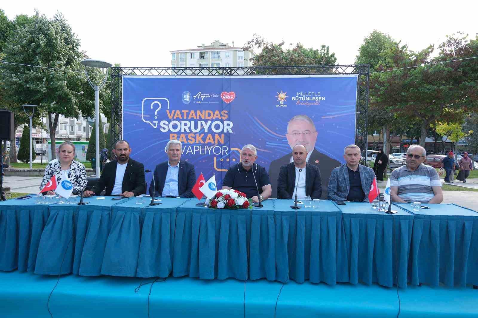 Başkan Aşgın: "17 mahallemize adalet neyi gerektiriyorsa o anlayışla hizmet ediyoruz"