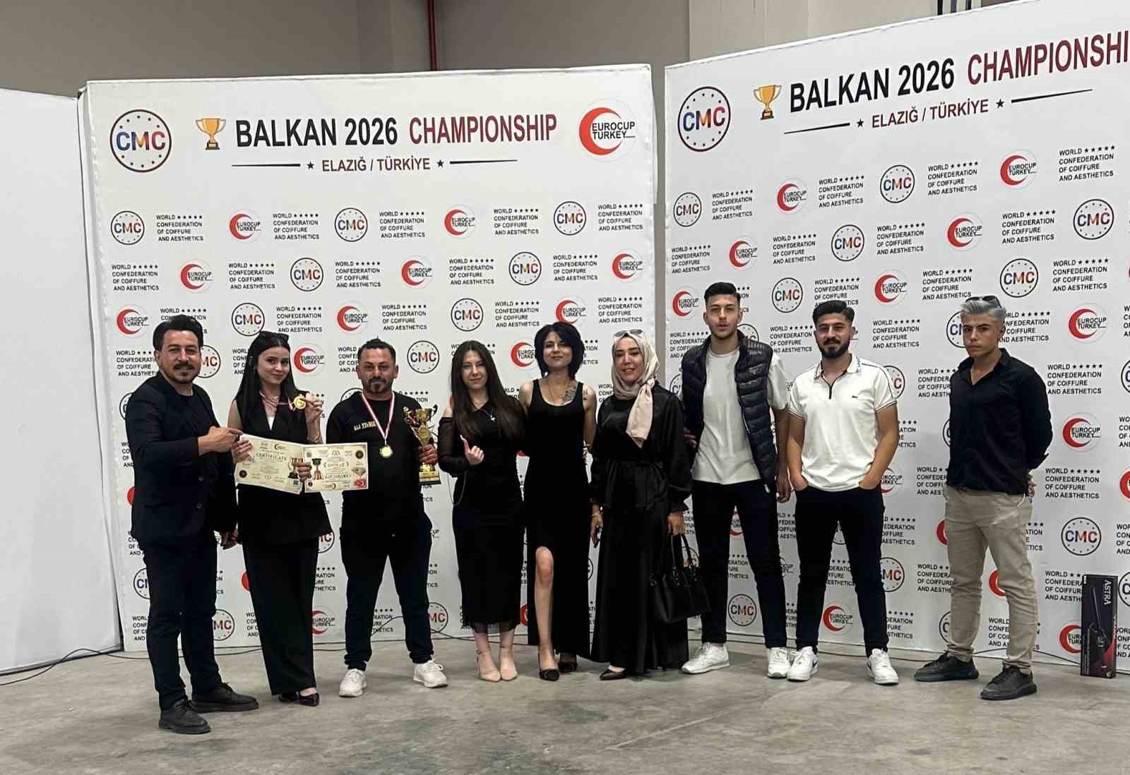 Kayserili kuaförden Balkanlar Kuaförler Turnuvası’nda büyük başarı