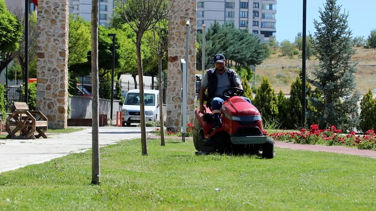 Elazığ’da yeşil alanlarda düzenleme çalışmaları sürüyor