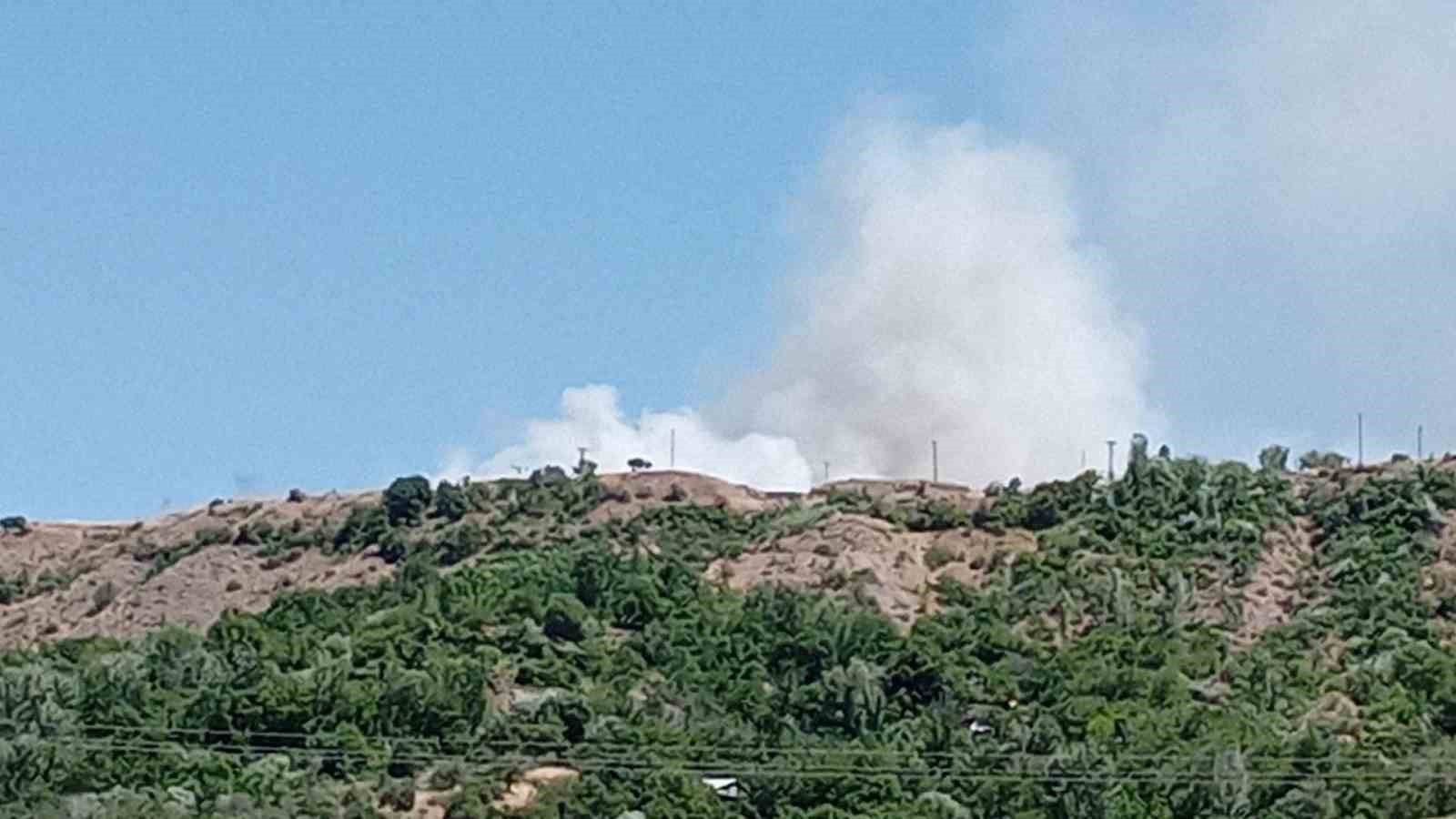Elazığ’da arazi yangını