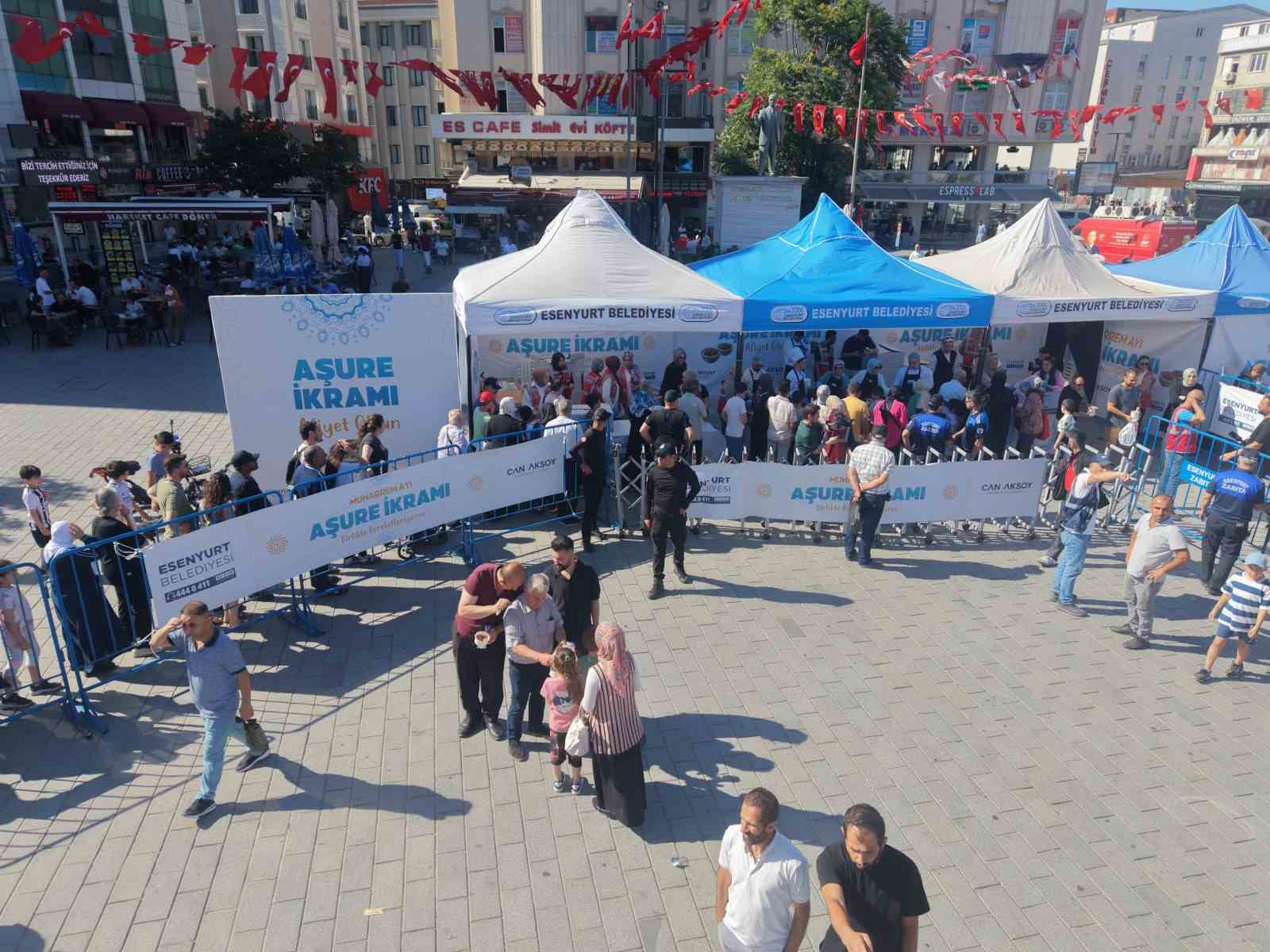 Esenyurt Belediyesinden muharrem ayında 18 bin kişiye aşure ikramı