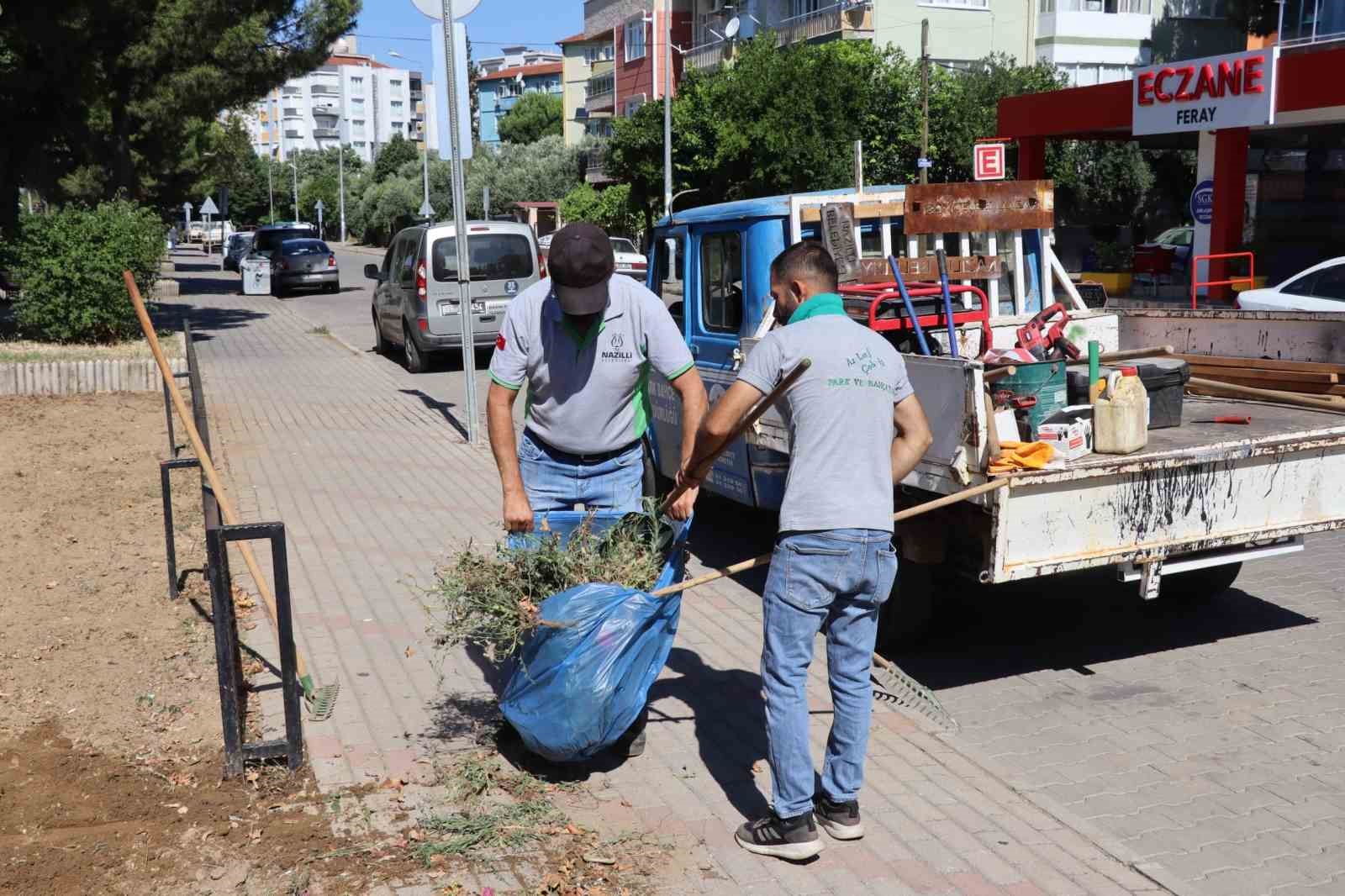 Nazilli’de çocuk oyun ve spor alanları bakıma alındı