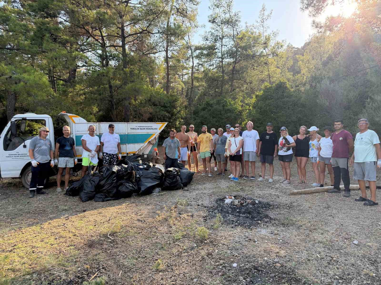 Marmaris Çamurlubük ve İnbükü’nde temizlik seferberliği