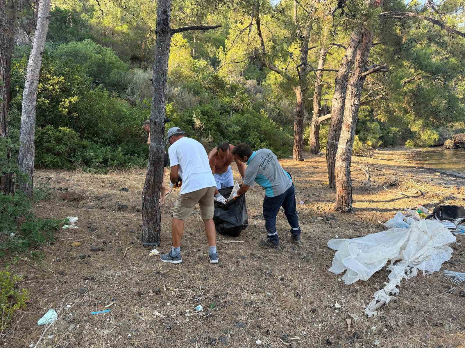 Marmaris Çamurlubük ve İnbükü’nde temizlik seferberliği