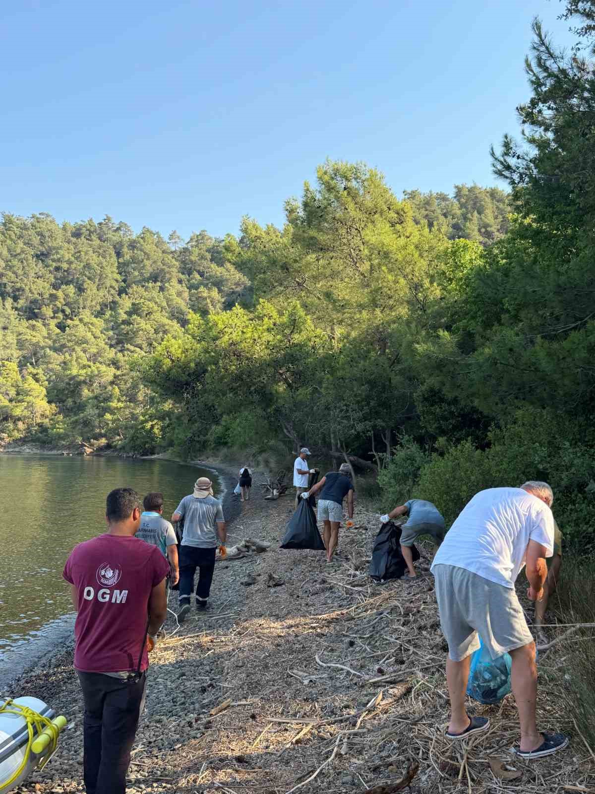 Marmaris Çamurlubük ve İnbükü’nde temizlik seferberliği