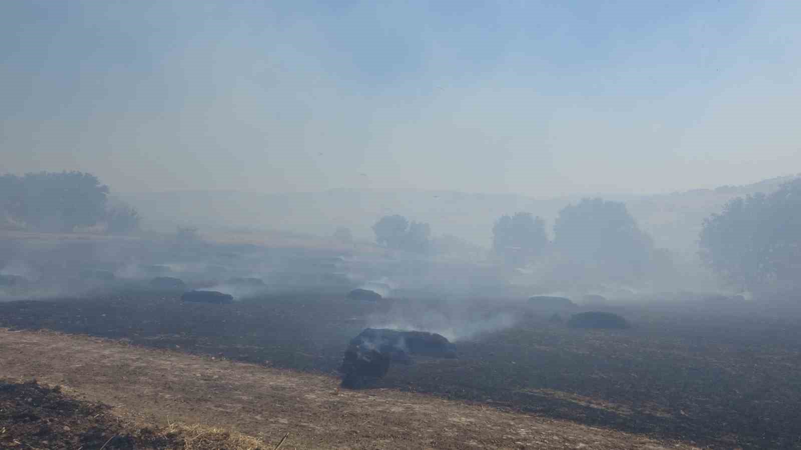 Çanakkale’de tarım arazisinde çıkan yangın kontrol altına alındı
