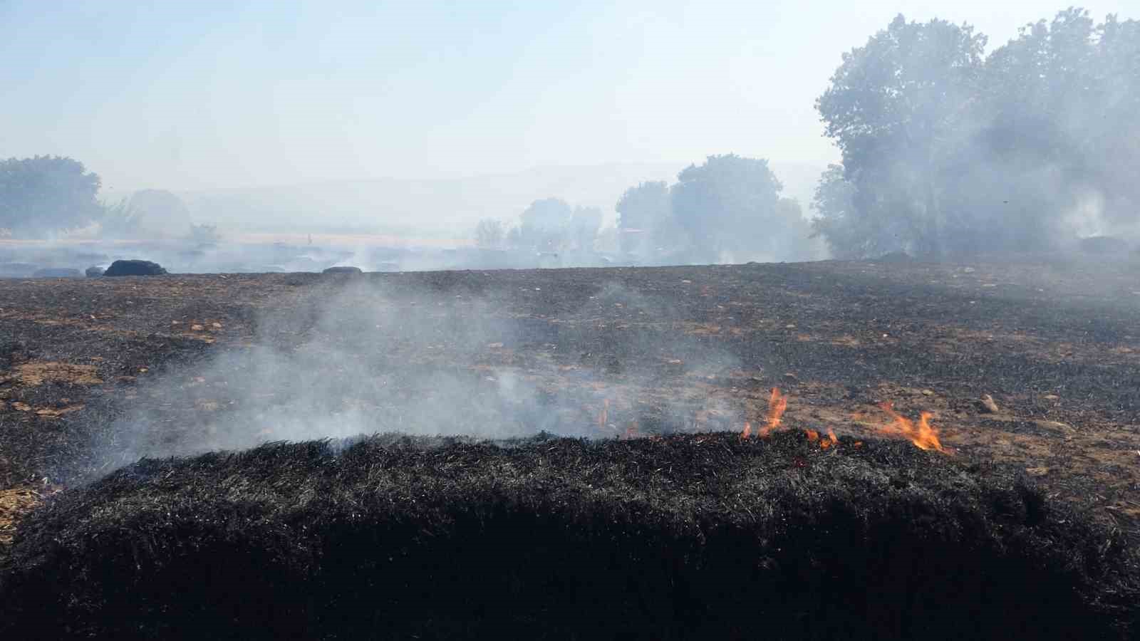 Çanakkale’de tarım arazisinde çıkan yangın kontrol altına alındı
