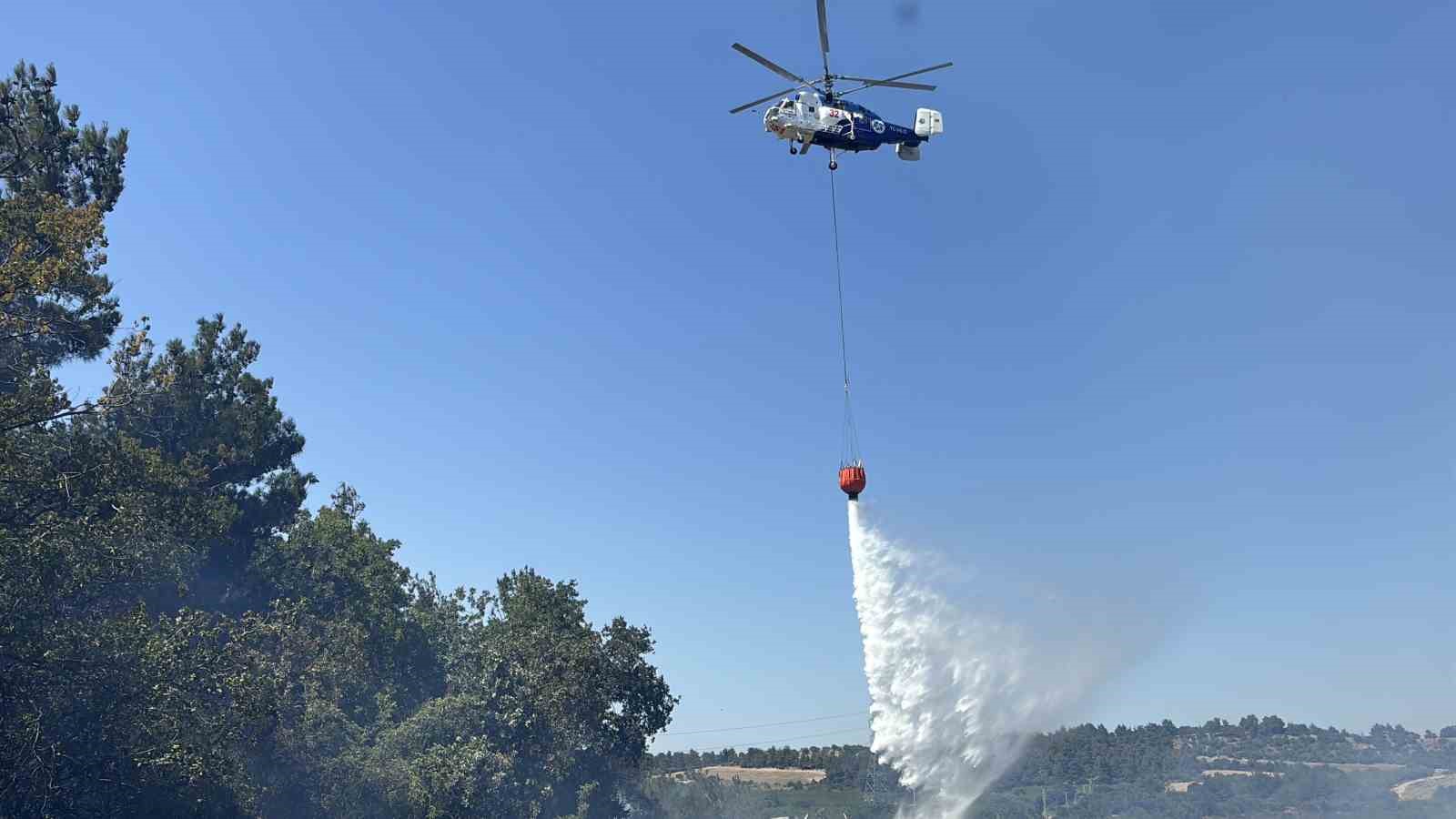 Çanakkale’de tarım arazisinde çıkan yangın kontrol altına alındı