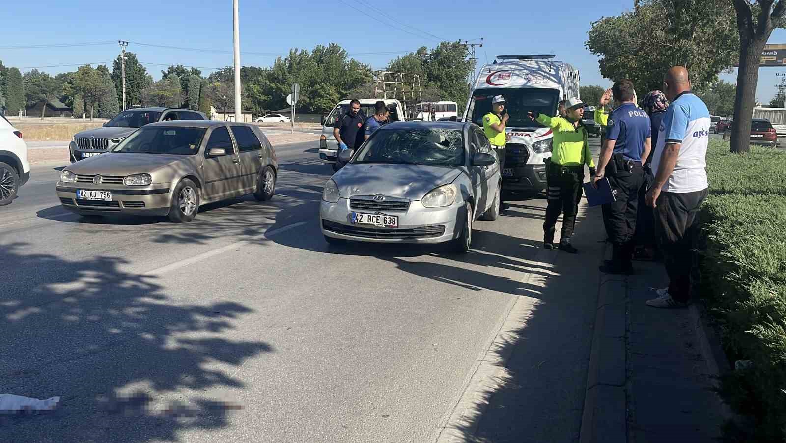 Otomobilin çarptığı bisikletli ağır yaralandı