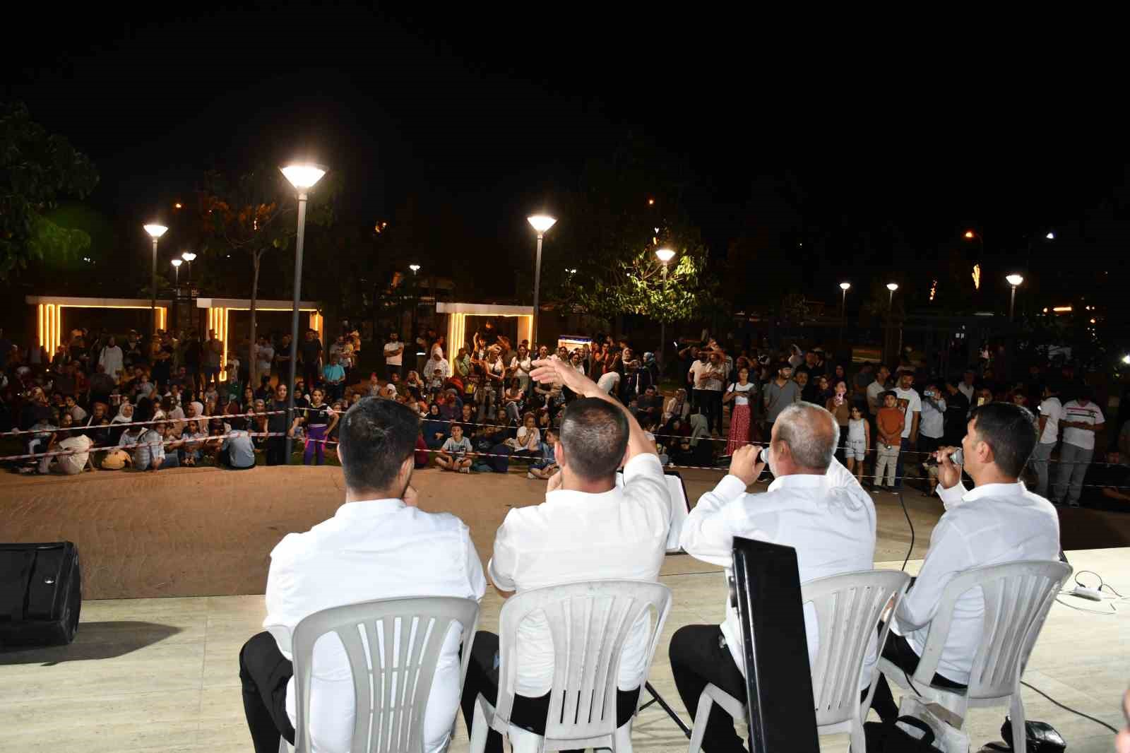 Siverek’te sıcak yaz akşamlarında sıra gecesi etkinliği