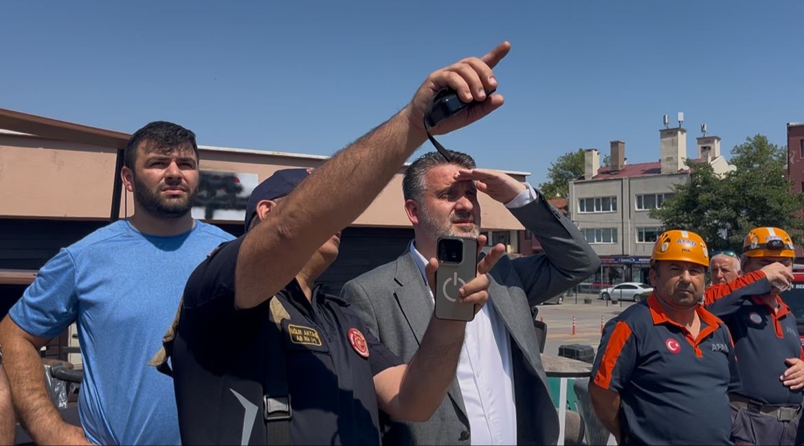 Başkan Vekili Biba, olay yerinde