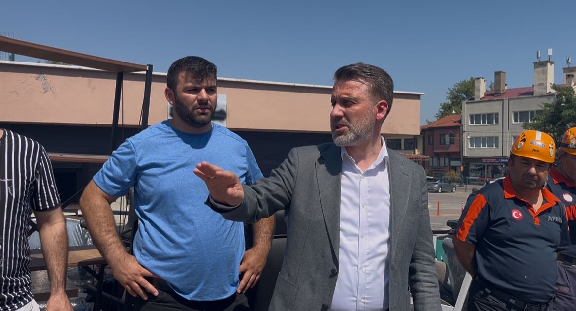 Başkan Vekili Biba, olay yerinde