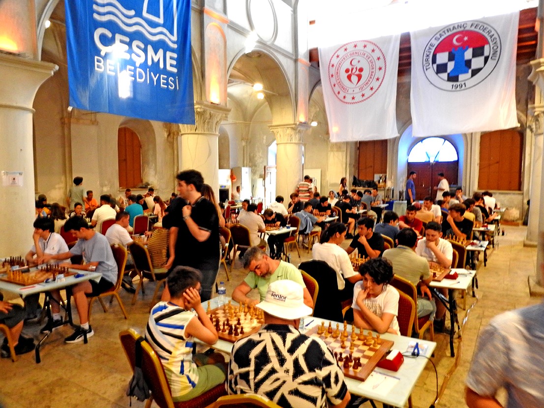 12. Uluslararası Çeşme Açık Satranç Turnuvası başladı