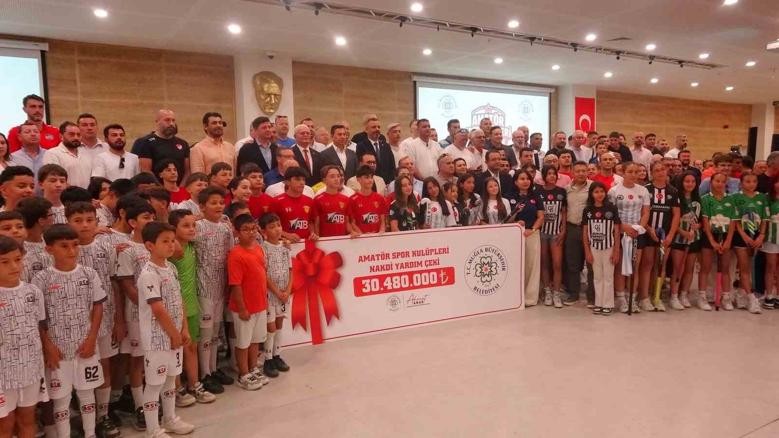 Muğla Büyükşehir Belediyesi’nden Amatör Spor Kulüpleri’ne destek