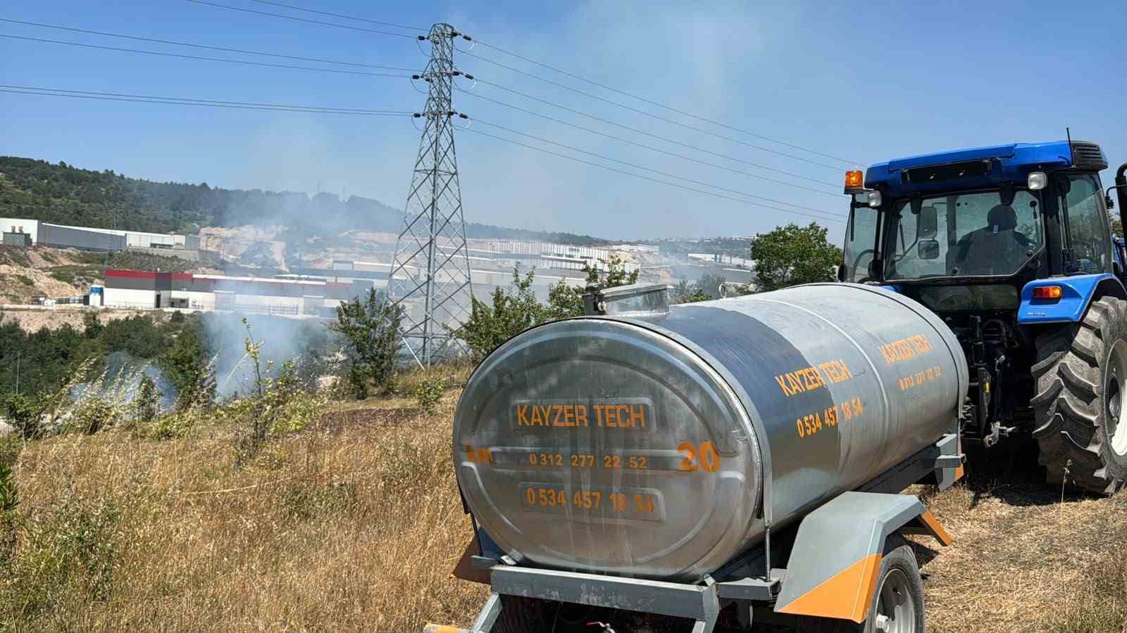 Anız yangını kontrolden çıkıp ormana sıçradı