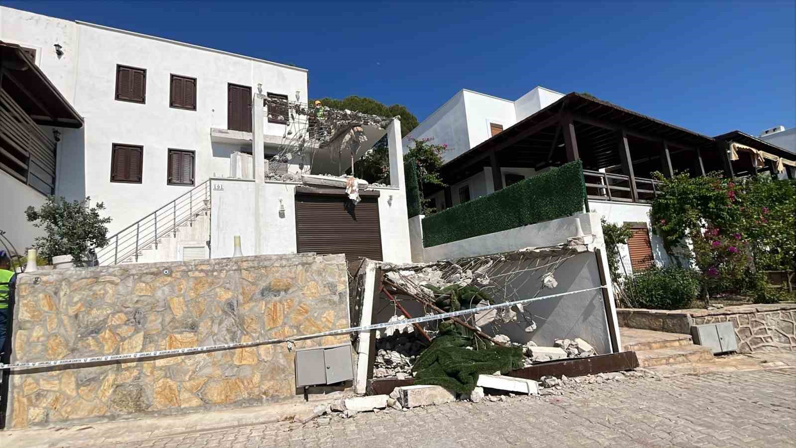 Bodrum Belediyesi kaçak yapıyla mücadelesini sürdürüyor
