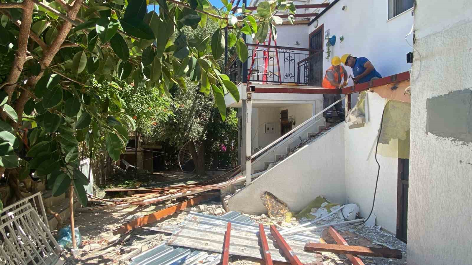 Bodrum Belediyesi kaçak yapıyla mücadelesini sürdürüyor