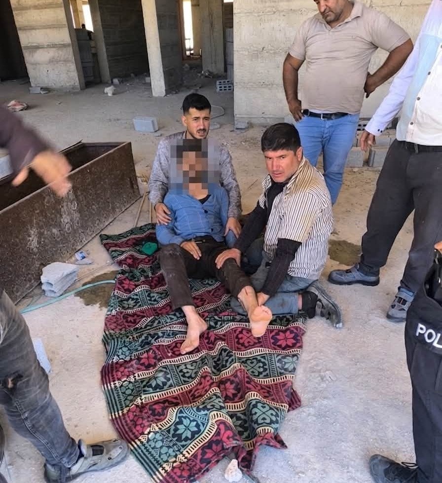 İnşaattan düşen işçi yaralandı