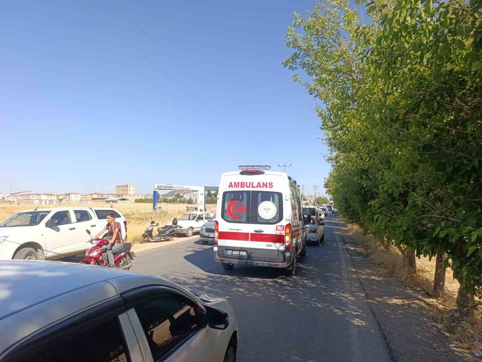 Adıyaman’da otomobil ile araç çarpıştı: 1 yaralı