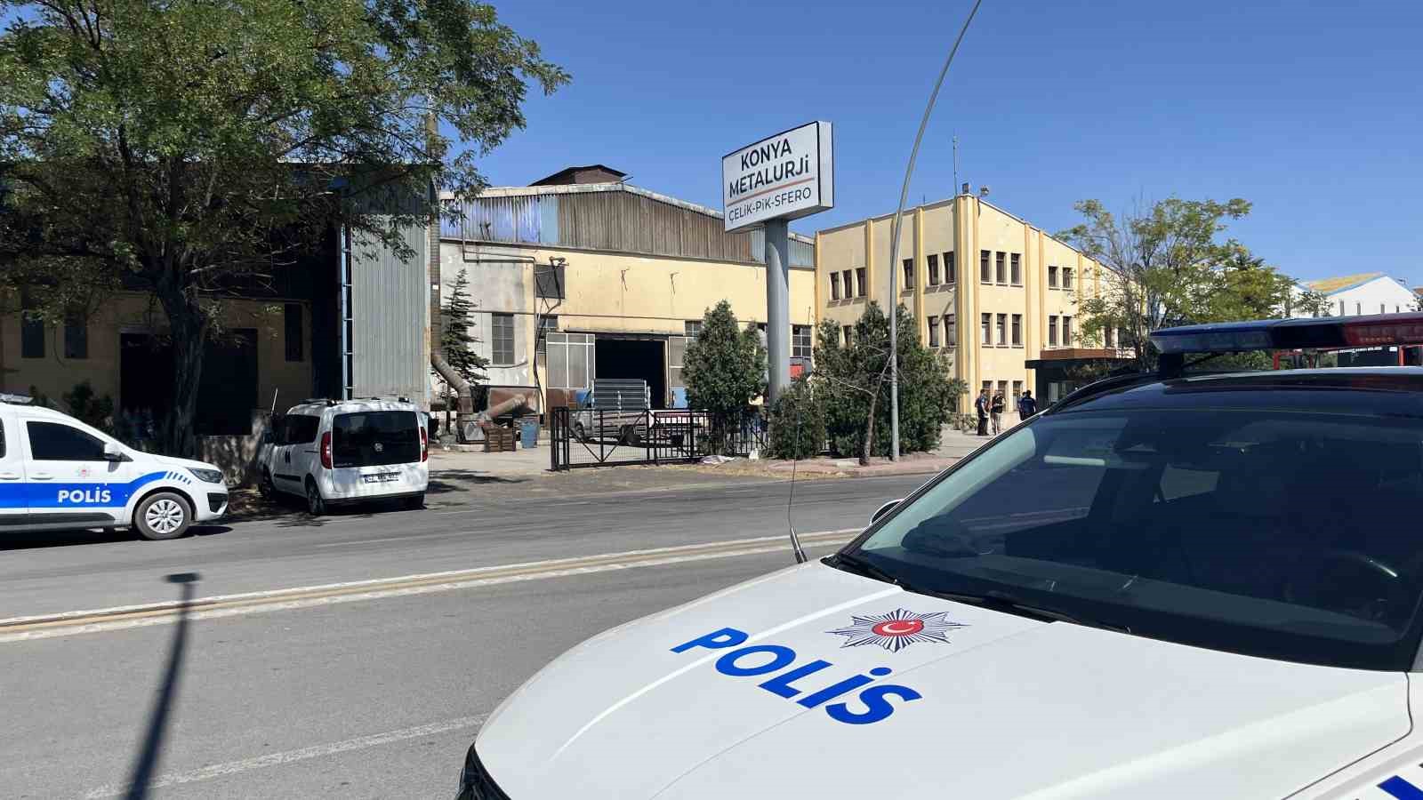 Konya’da metal fabrikasında patlama paniğe neden oldu