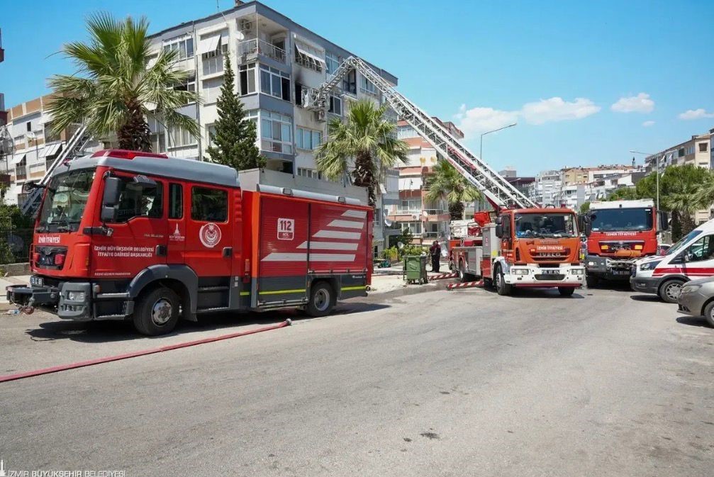 İzmir’de korkutan yangın: 6 kişi dumandan etkilendi
