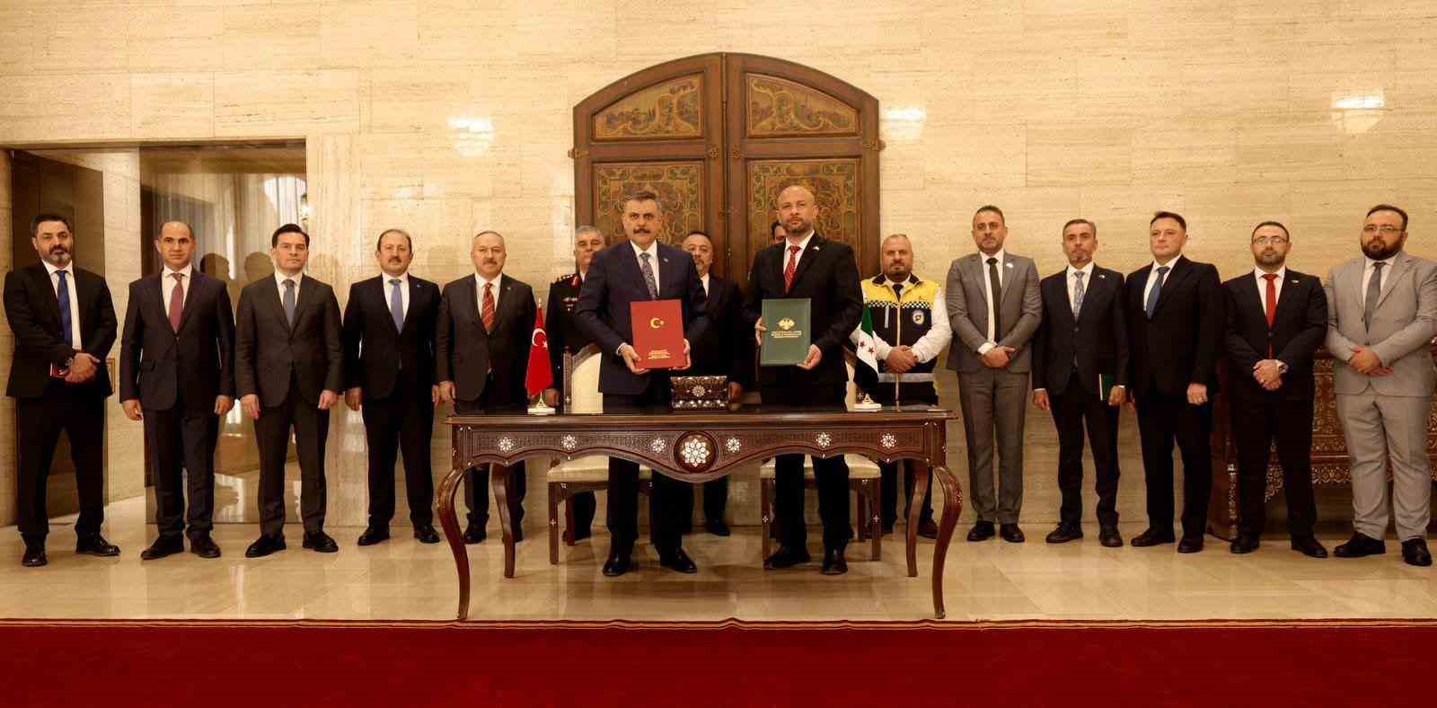 Türkiye ve Suriye arasında afet ve acil durum alanında mutabakat zaptı imzalandı