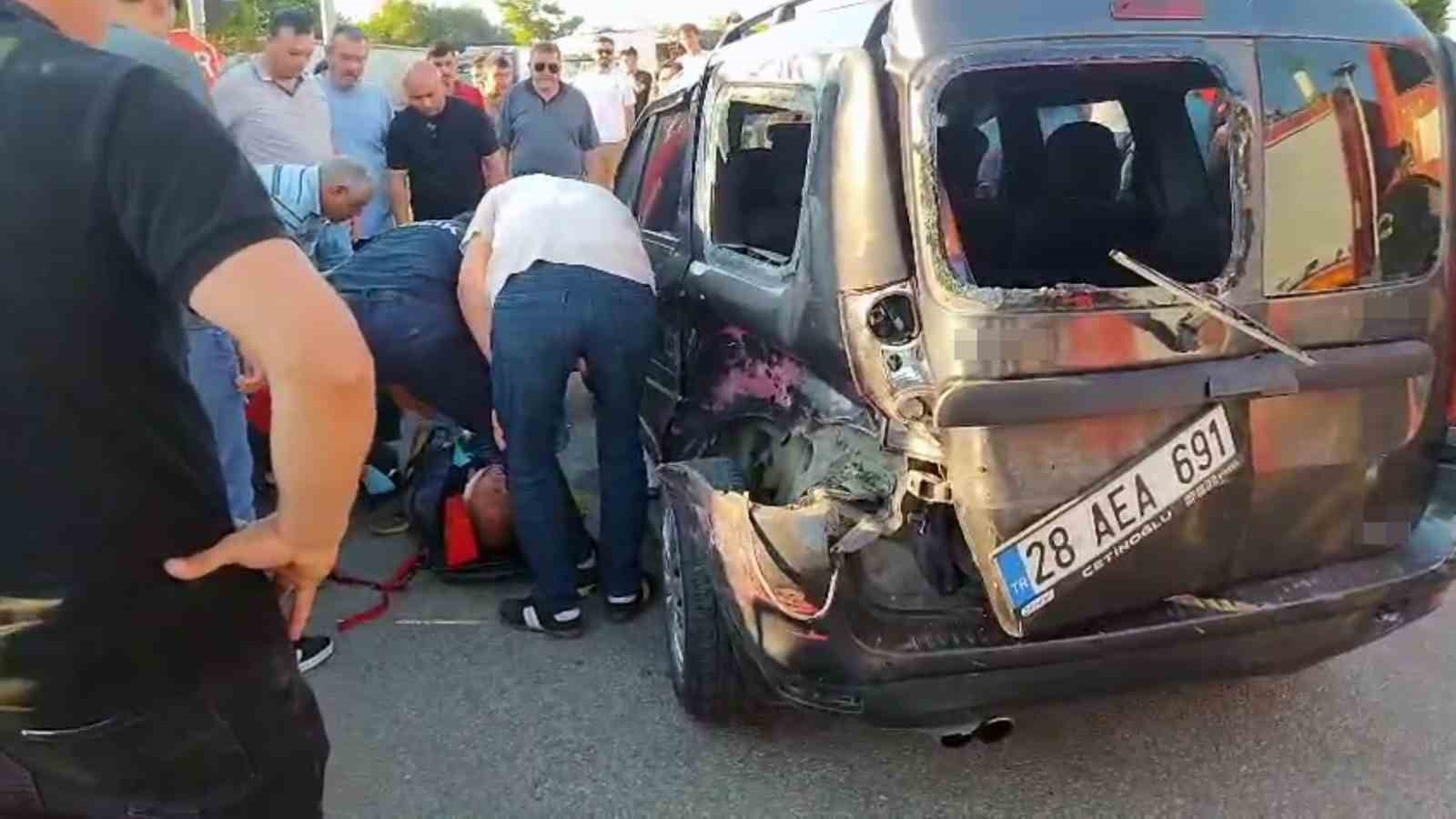 Giresun’da trafik kazası: 1 yaralı
