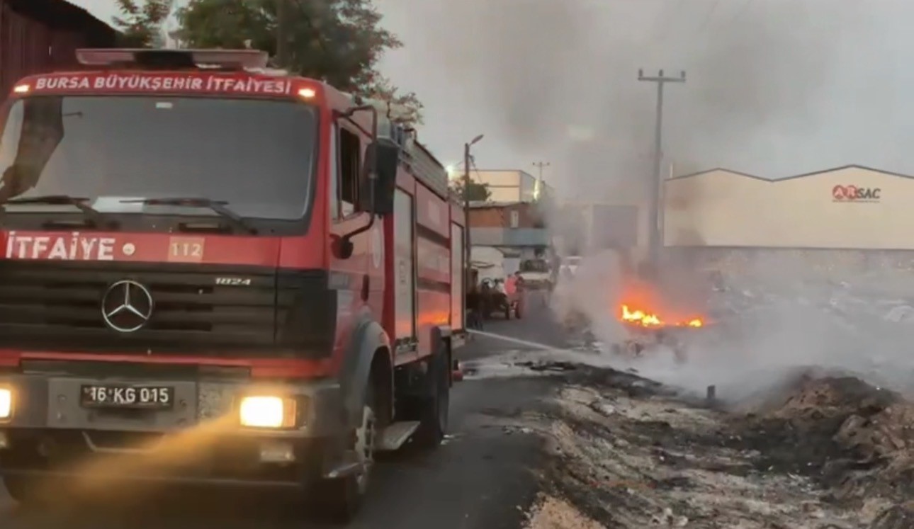 Bursa’da otluk alanda çıkan yangın paniğe neden oldu