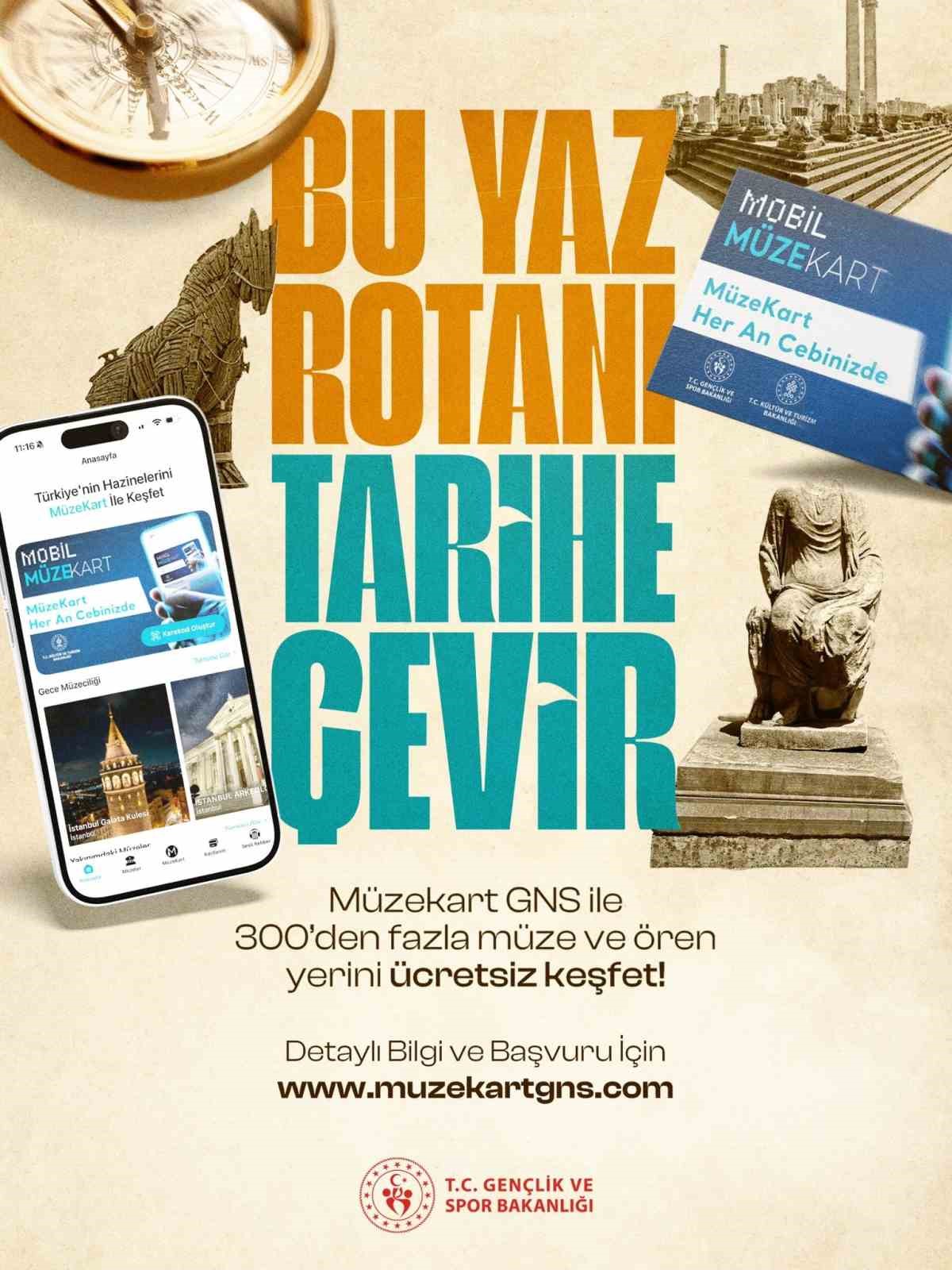 Bakan Bak’tan gençlere ücretsiz Müzekart müjdesi