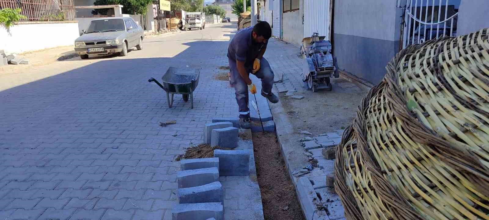 Germencik’te üstyapı çalışmaları başladı