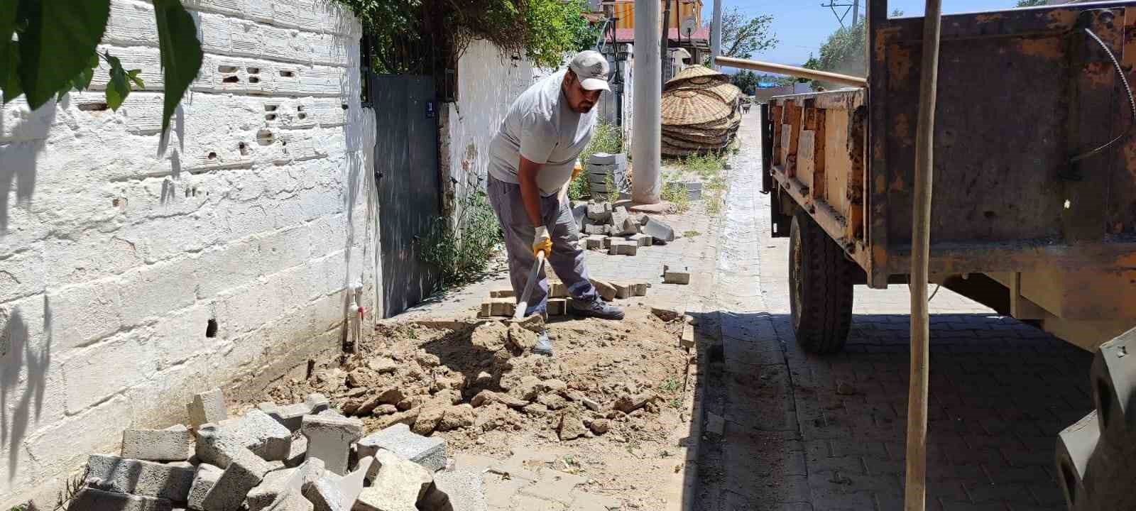 Germencik’te üstyapı çalışmaları başladı