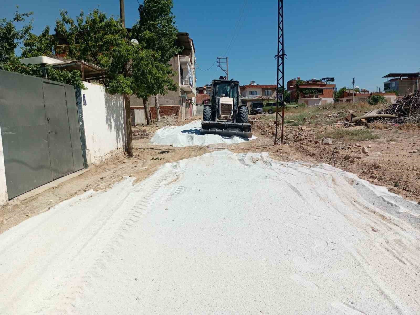 Germencik’te üstyapı çalışmaları başladı