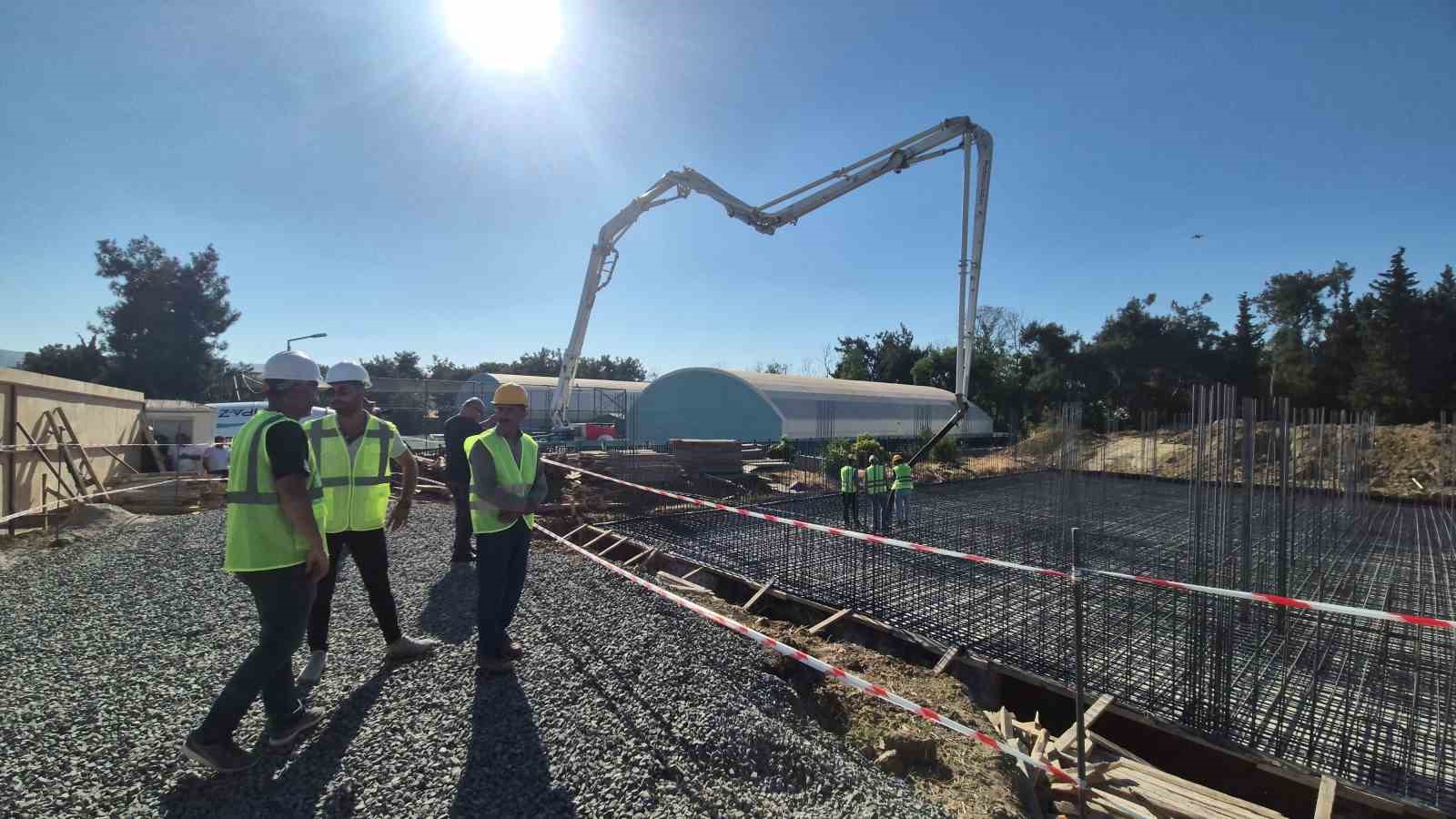 Tekirdağ’da mezarlık ve gasilhane ek hizmet binasının temeli atıldı