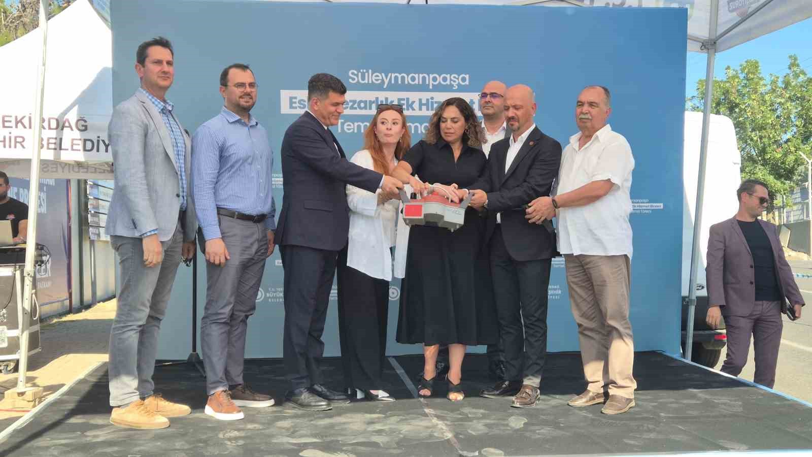 Tekirdağ’da mezarlık ve gasilhane ek hizmet binasının temeli atıldı